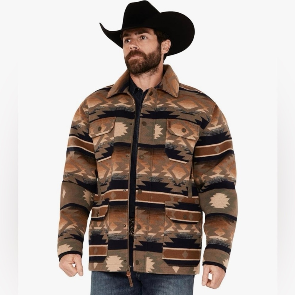 Cinch Men's Southwestern Print Snap Jacket men’s size 2XL